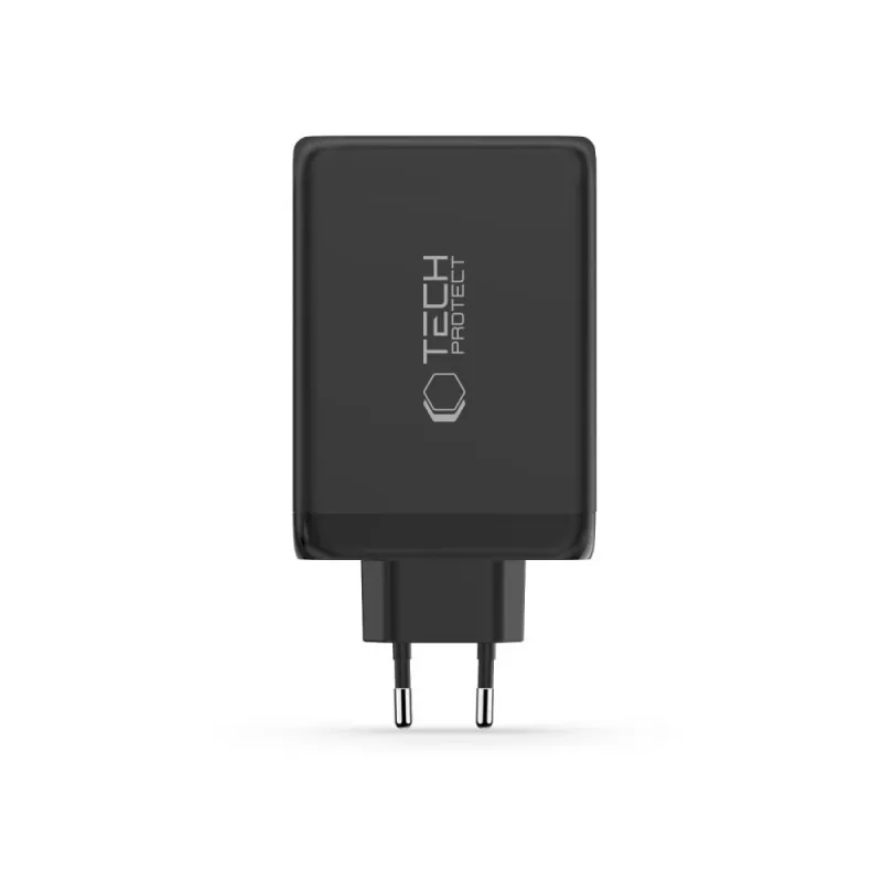 TECH-PROTECT NC240W-GAN Cargador de red de 4 puertos PD 240W / QC3.0 negro