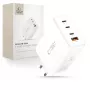 TECH-PROTECT NC240W-GAN Cargador de red de 4 puertos PD 240W / QC3.0 blanco
