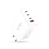 TECH-PROTECT NC240W-GAN Cargador de red de 4 puertos PD 240W / QC3.0 blanco