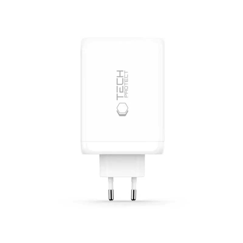 TECH-PROTECT NC240W-GAN Cargador de red de 4 puertos PD 240W / QC3.0 blanco