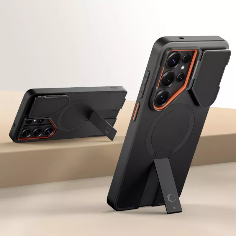 TECH-PROTECT KEVLAR AURA MAGSAFE GALAXY S26 ULTRA NEGRO/NARANJA