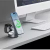 TECH-PROTECT A48 Cargador inalámbrico magnético MagSafe 3 en 1 25W Qi2.2 Gris oscuro