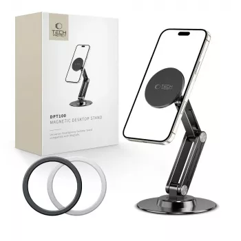 Tech-Protect DPT100 Soporte de escritorio magnético universal MagSafe para teléfono, Negro