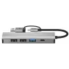 TECH-PROTECT HB03 Adaptador hub 5en1 Type-C + USB 2.0 + USB 3.0 + RJ45 Gris espacial