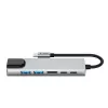 TECH-PROTECT HB02 Adaptador HUB 6 en 1 USB-C + USB 2.0 + USB 3.0 + HDMI 4K 30Hz + RJ45 + PD 100W Gris espacial