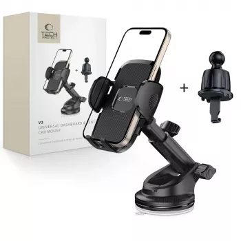 TECH-PROTECT V3 Soporte universal para salpicadero y rejilla del coche Negro