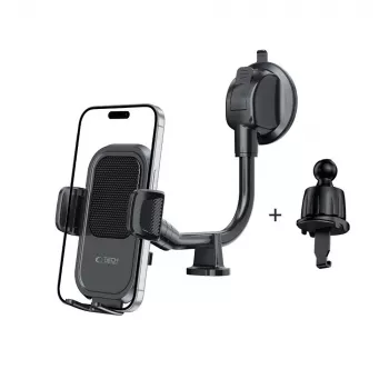 TECH-PROTECT V8 Soporte universal de brazo largo para salpicadero y parabrisas del coche Negro