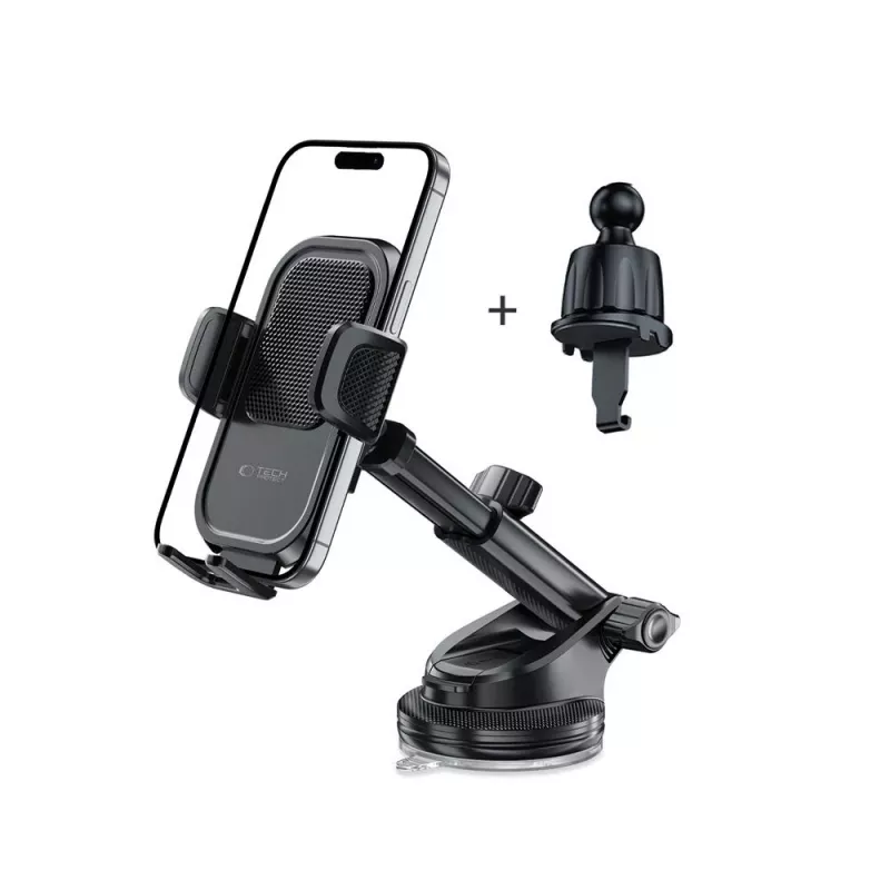 TECH-PROTECT V8 Soporte universal para salpicadero y rejilla del coche Negro
