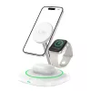 Tech-Protect QI15W-A46 Estación de carga inalámbrica MagSafe 3IN1 Blanca