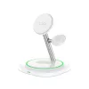 Tech-Protect QI15W-A46 Estación de carga inalámbrica MagSafe 3IN1 Blanca