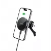 TECH-PROTECT MM15W-V5 Soporte magnético MagSafe estable para rejilla del coche con cargador inalámbrico 15W Negro/Negro