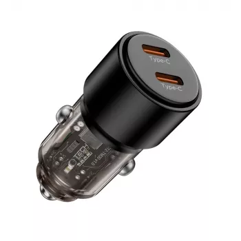 TECH-PROTECT CC03 Cargador de coche 2 puertos PD 100W Negro