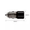 TECH-PROTECT CC03 Cargador de coche 2 puertos PD 100W Negro