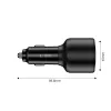 TECH-PROTECT CC04 Cargador de coche 3 puertos PD 130W Negro