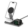 TECH-PROTECT QI15W-A47 Cargador inalámbrico magnético MagSafe 3IN1 Negro
