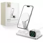 TECH-PROTECT QI15W-A47 Cargador inalámbrico magnético MagSafe 3 en 1 Blanco