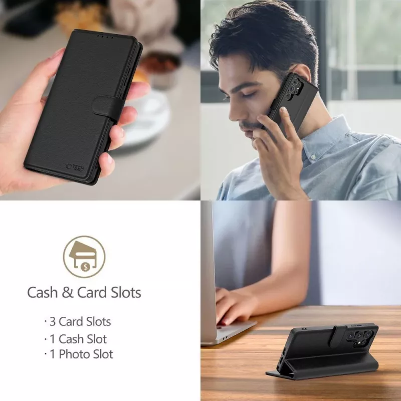 Tech-Protect Funda cartera para Samsung Galaxy A26 5G Negro
