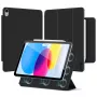 Tech-Protect Smartcase Funda magnética para iPad 10,9 pulgadas (10.ª generación 2022) / iPad 11 pulgadas (2025) - Negro
