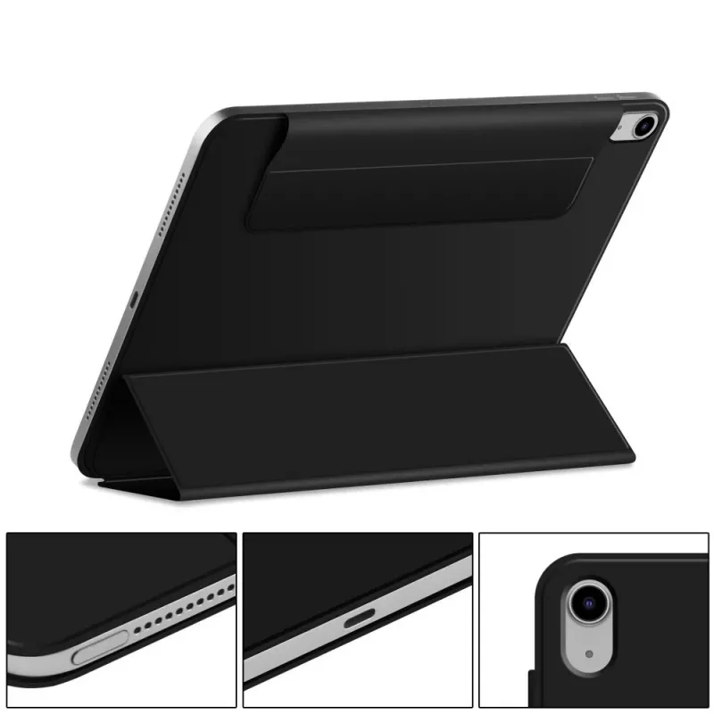 Tech-Protect Smartcase Funda magnética para iPad 10,9 pulgadas (10.ª generación 2022) / iPad 11 pulgadas (2025) - Negro