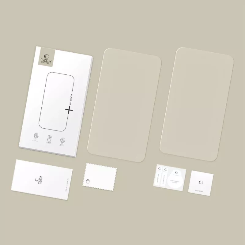 TECH-PROTECT Glass Fit+ Pack de 2 protectores de pantalla de cristal templado para Vorwerk Thermomix TM7 Clear