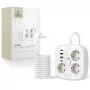 TECH-PROTECT PCS3X4 Regleta de enchufes 2 USB y 2 Type-C y 3 enchufes 200cm Blanco