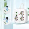 TECH-PROTECT PCS3X4 Regleta de enchufes 2 USB y 2 Type-C y 3 enchufes 200cm Blanco