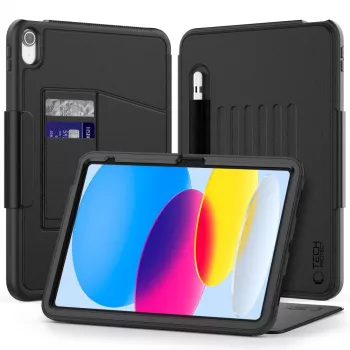 Tech-Protect SC Pen Armor Funda para iPad 10,9 pulgadas 10.ª gen (2022) / iPad 11 pulgadas 11.ª gen (2025) - Negro