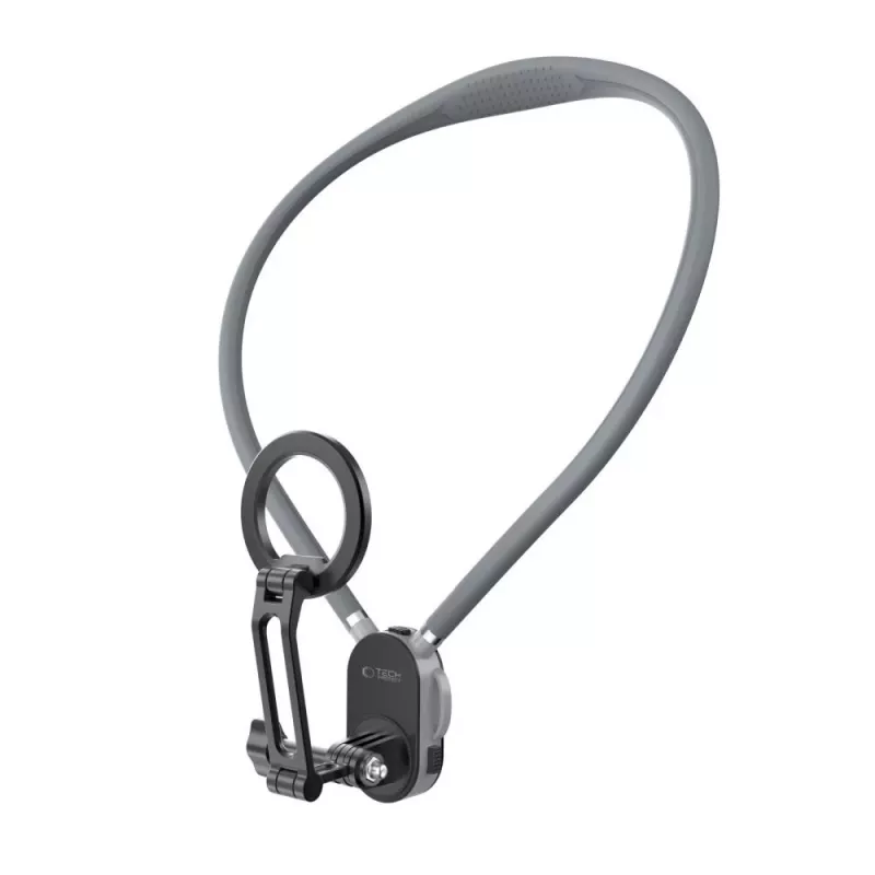 TECH-PROTECT AC200 Soporte de cuello magnético MagSafe y GoPro y DJI Crayon Grey