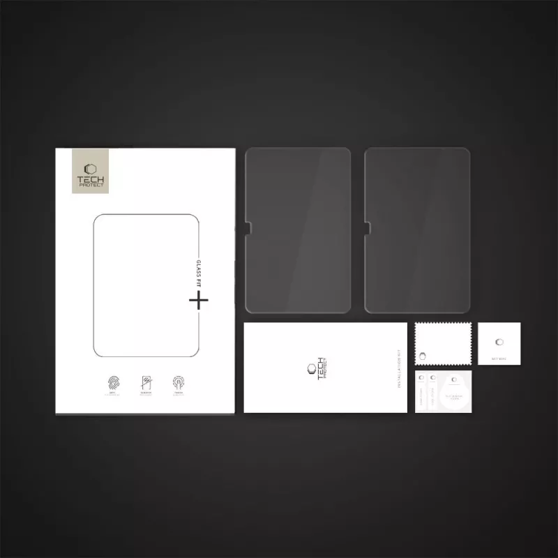 Tech-Protect Glass Fit+ Protector de pantalla de cristal templado para Samsung Galaxy Tab S10 FE+ 13.1 X620 / X626B – Transparente – Pack de 2