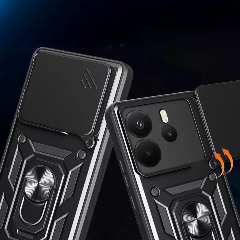 Tech-Protect Camshield Pro Funda para Xiaomi Redmi Note 14 4G, Negro mate