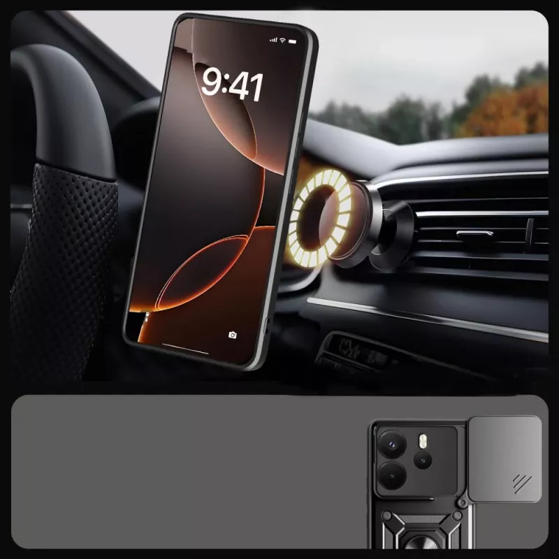 Tech-Protect Camshield Pro Funda para Xiaomi Redmi Note 14 4G, Negro mate