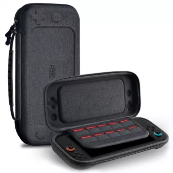 TECH-PROTECT Funda rígida para Nintendo Switch 2, Gris oscuro