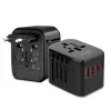 TECH-PROTECT TA200 Adaptador de viaje EU / UK / US / AU Negro