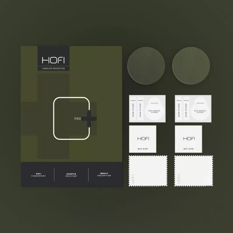 HOFI GLASS PRO+ Pack de 2 protectores de pantalla de cristal templado para Garmin Fenix 8 (47 mm) transparente