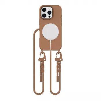Tech-Protect Magnecklage Funda MagSafe para iPhone 16 Pro Max marrón