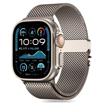 TECH-PROTECT Milano Correa de eslabones de titanio para Apple Watch 8 / 9 / 10 / 11 / SE / Ultra (44 / 45 / 46 / 49 mm)