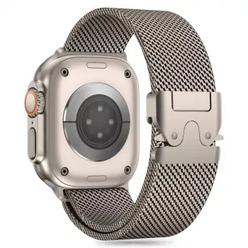 TECH-PROTECT Milano Correa de eslabones de titanio para Apple Watch 8 / 9 / 10 / 11 / SE / Ultra (44 / 45 / 46 / 49 mm)