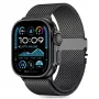 TECH-PROTECT MILANO Correa Milanese Loop de malla de acero inoxidable negra para Apple Watch 8 / 9 / 10 / 11 / SE / Ultra (44 / 45 / 46 / 49 mm)