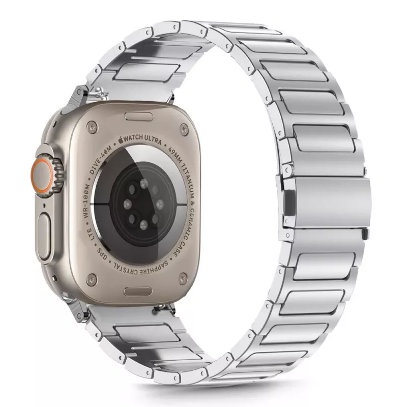 TECH-PROTECT STAINLESS CLASSIC APPLE WATCH 8 / 9 / 10 / 11 / SE / ULTRA (44 / 45 / 46 / 49 MM) PLATA