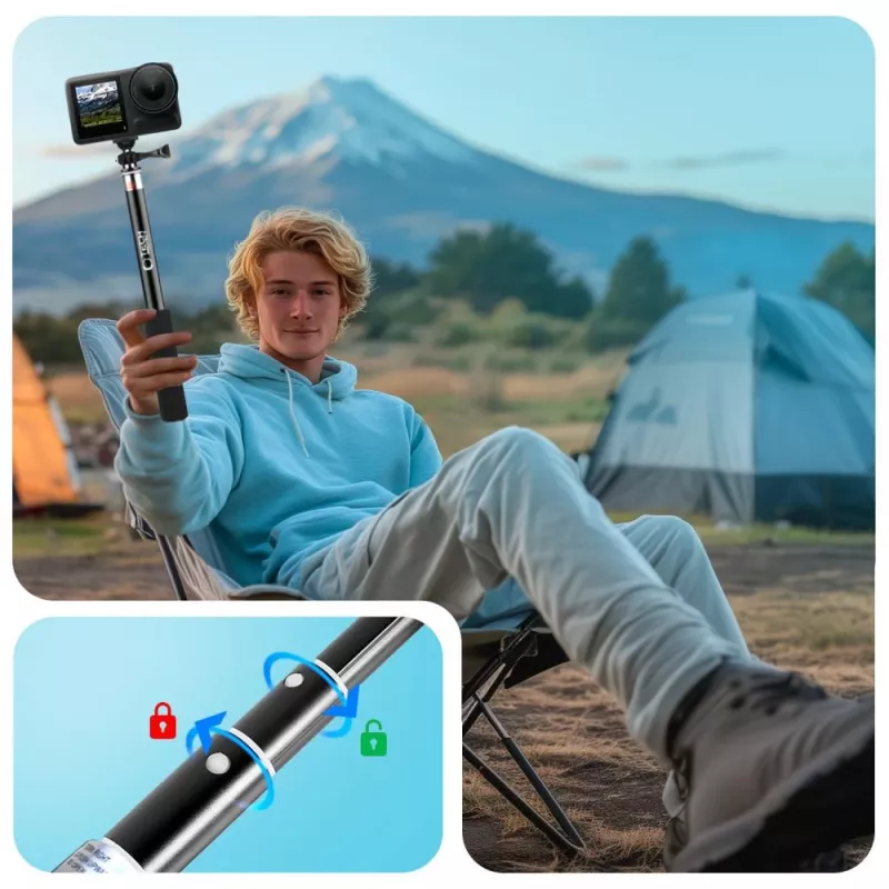 Tech-Protect GA100 monópode telescópico y palo selfie para GoPro