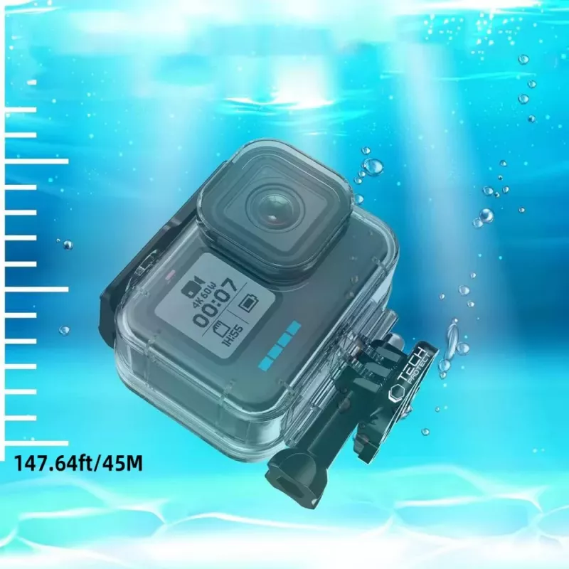 TECH-PROTECT GA200 Funda impermeable para GoPro Hero 9 / 10 / 11 / 12 / 13 - transparente