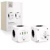 TECH-PROTECT PCL3X4 Regleta de enchufes 3 tomas Schuko 2 USB-A 2 USB-C 2 m blanca