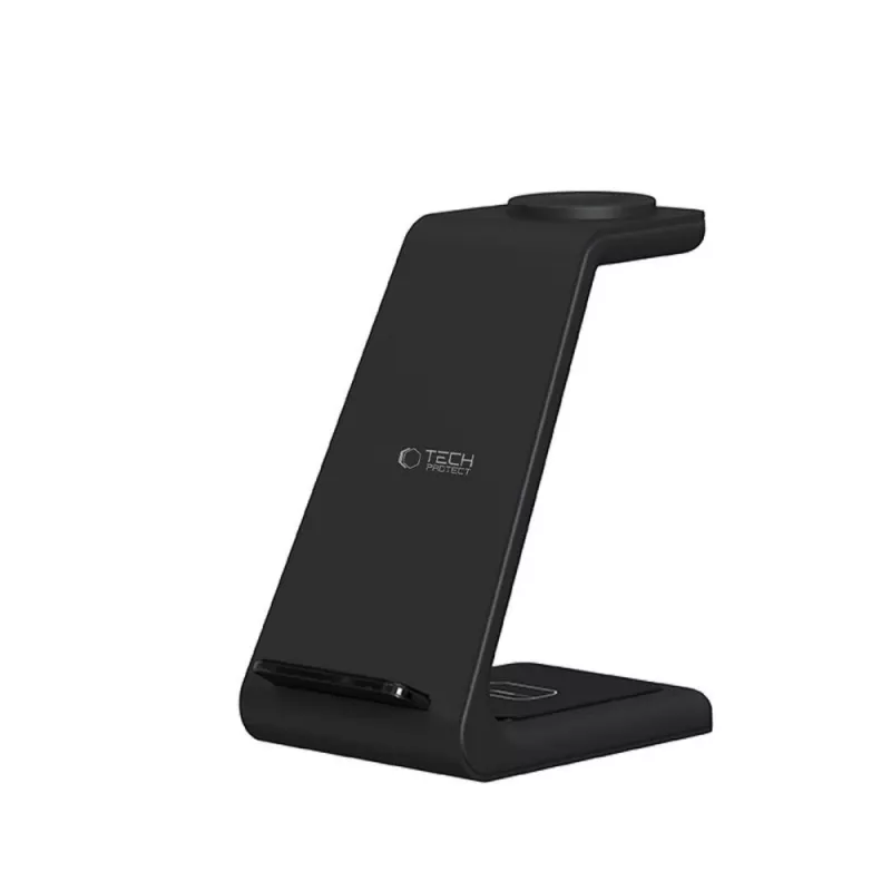 TECH-PROTECT QI15W-A36 Cargador inalámbrico 3 en 1 para Apple negro
