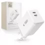 TECH-PROTECT NC45W-GAN Cargador de red de 2 puertos PD 45W blanco