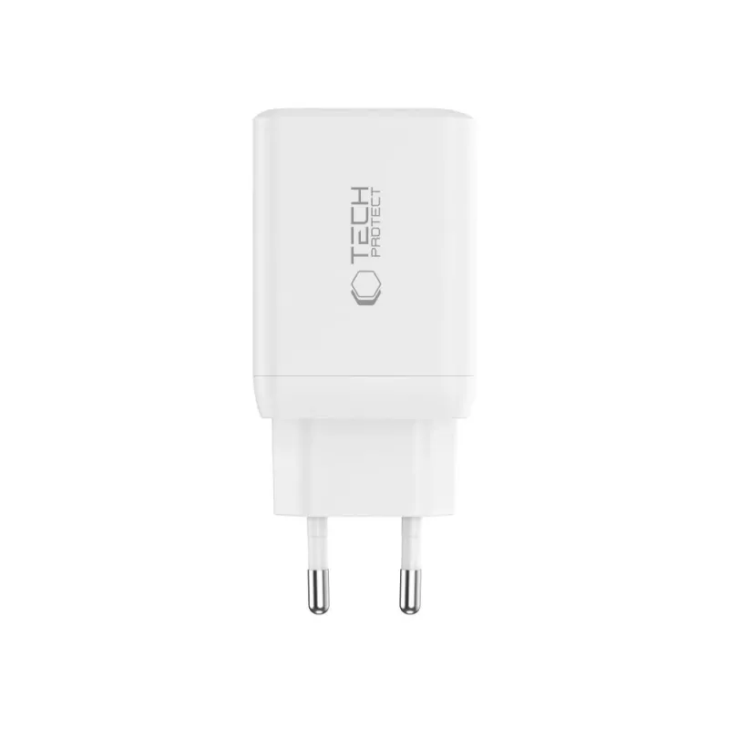 TECH-PROTECT NC45W-GAN Cargador de red de 2 puertos PD 45W blanco