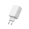 TECH-PROTECT NC45W-GAN Cargador de red de 2 puertos PD 45W + cable USB-C blanco