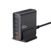 Tech-Protect DC80W-GAN 6-PORT GaN 80W cargador USB-C negro
