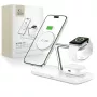 TECH-PROTECT QI15W-A45 Cargador inalámbrico magnético MagSafe 3 en 1 blanco
