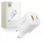 TECH-PROTECT NCM33 Cargador de red de 2 puertos PD 33W / QC3.0 blanco