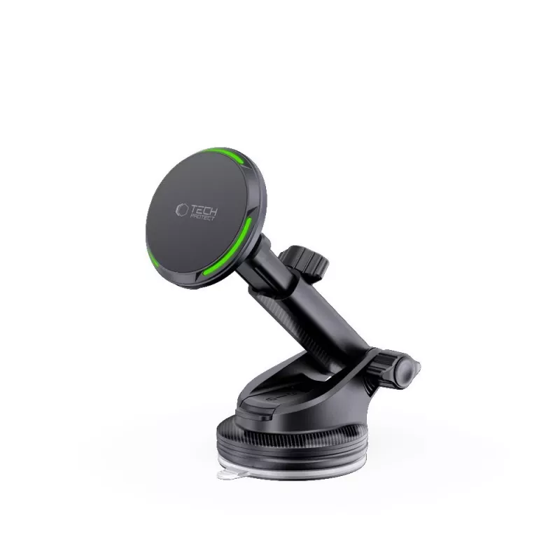 TECH-PROTECT MM15W-V7 Qi2 Magnetic MagSafe Soporte magnético para salpicadero y rejilla de ventilación con cargador inalámbrico 15W Negro
